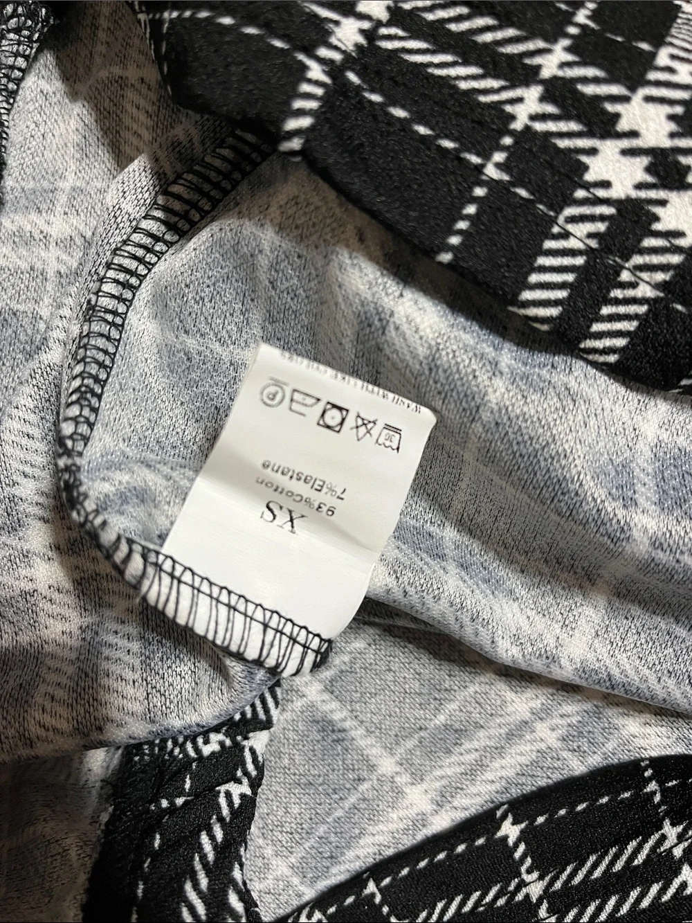 Black plaid skirt